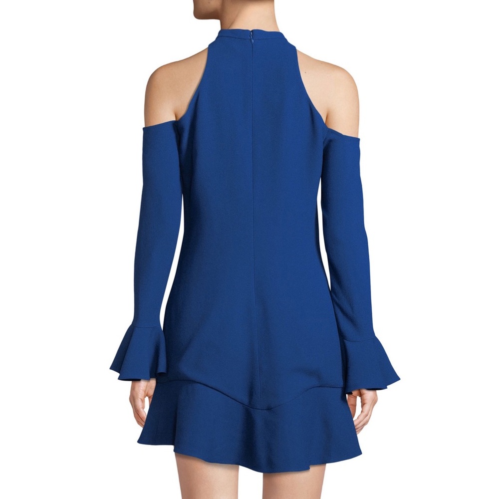 Elie Saab Cold Shoulder Lace Mini Dress - Picture 2 of 8